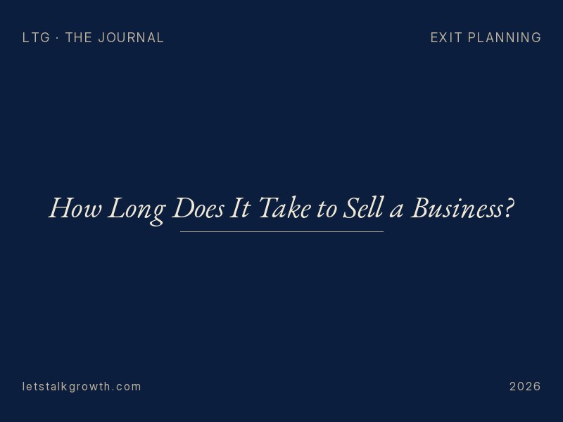 How Long Does It Take to Sell a Business?